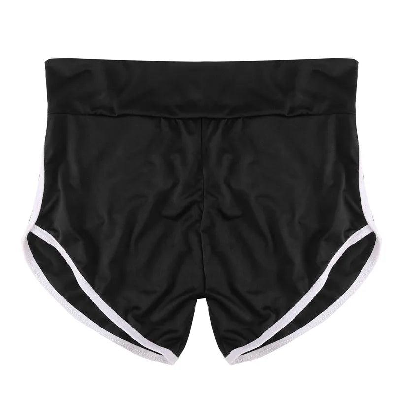 Women’s Summer Sports Shorts – Slim Fit Low Waist Yoga & Gym Shorts, Stretchy Casual Fitness Pants