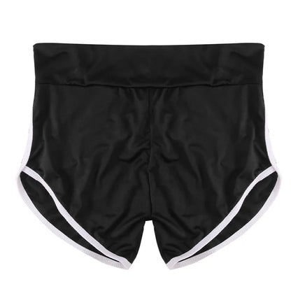 Women’s Summer Sports Shorts – Slim Fit Low Waist Yoga & Gym Shorts, Stretchy Casual Fitness Pants
