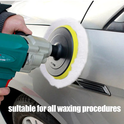 3/4/5/6/7-Inch Car Polishing Kit — Waxing Sponge, Wool, and Auto Paint Care Pads for Car Polisher