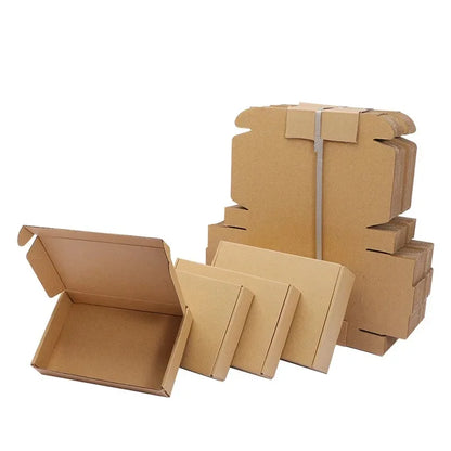 10/30PCS Extra Hard White/Brown Carton Gift Boxes – Multi-Size Wedding, Party, Chocolate & Candy Packaging Boxes