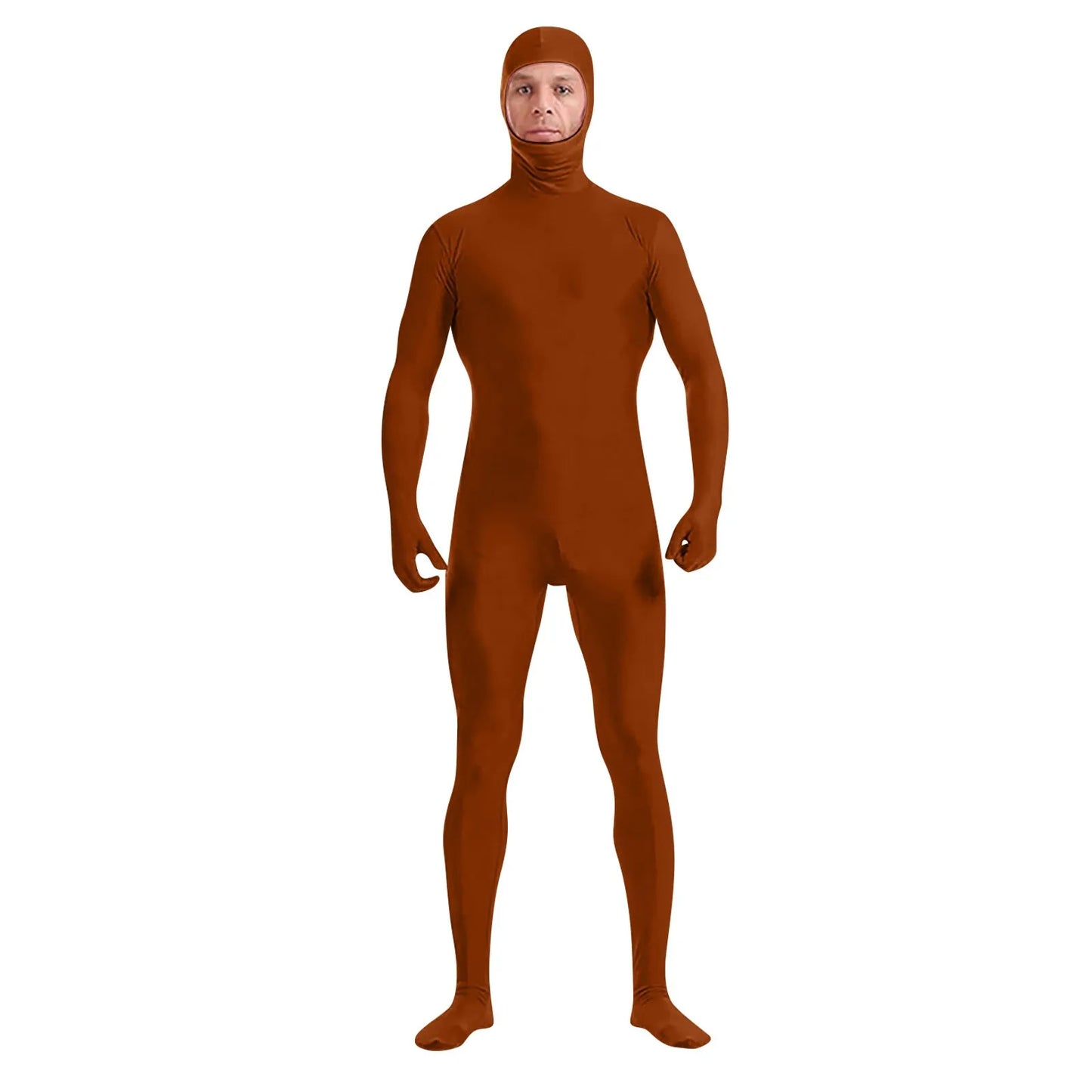 Full Body Zentai Suit for Men – Halloween Second Skin Tight Spandex Nylon Bodysuit Cosplay Costume