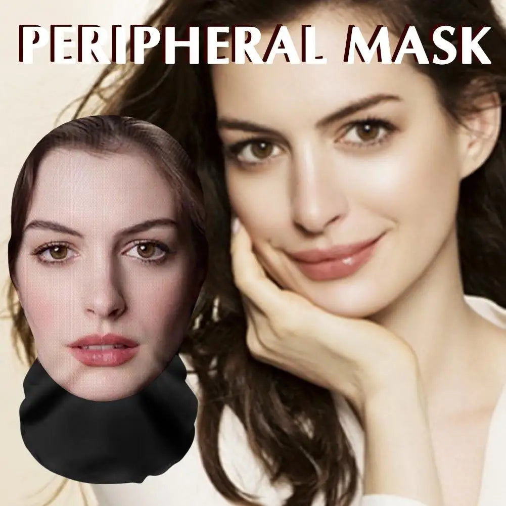 3D Pattern Mesh Face Mask – Funny Printed Head Scarf & Ice Silk Sunscreen Head Cover for Party, Cosplay & Celebrity Look