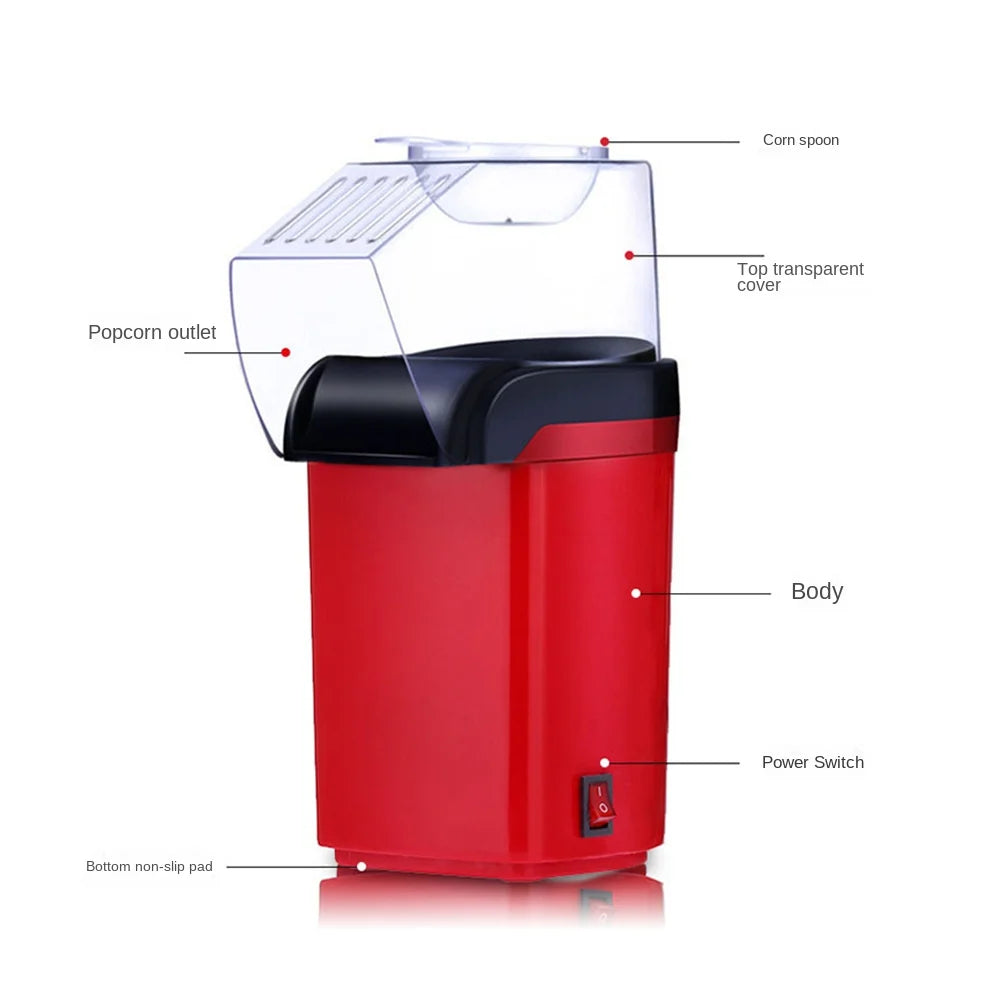 Mini Electric Popcorn Maker: Fully Automatic Household Appliance for Home Kitchen - Easy Popcorn Machine