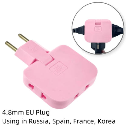 4-in-1 US Wall Outlet Extension Adapter - 180° Rotating Plug for Travel and Portable Power Use in Mexico and Canada