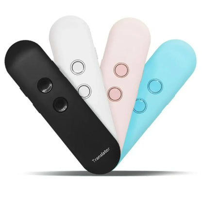 2024 T4 Portable Wireless Smart Translator - Two-Way Instant Voice Translation in 40 Languages, Bluetooth Multi-Language App