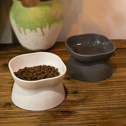 Elevated Cat & Dog Food Bowl - Anti-Vomiting Whisker-Friendly Pet Feeder
