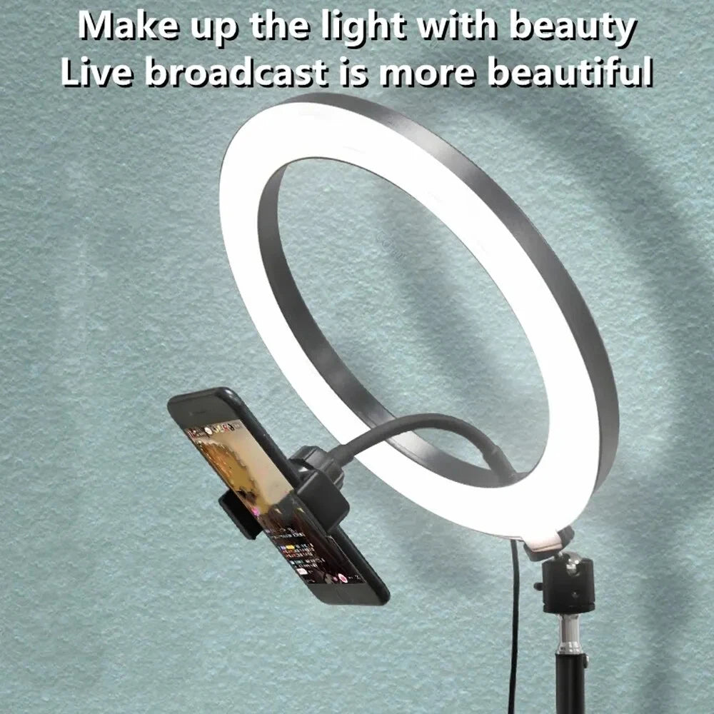10-inch 26cm LED Selfie Ring Light – Photography Fill Lighting for Video Recording, Live Broadcast & Selfie Lamp