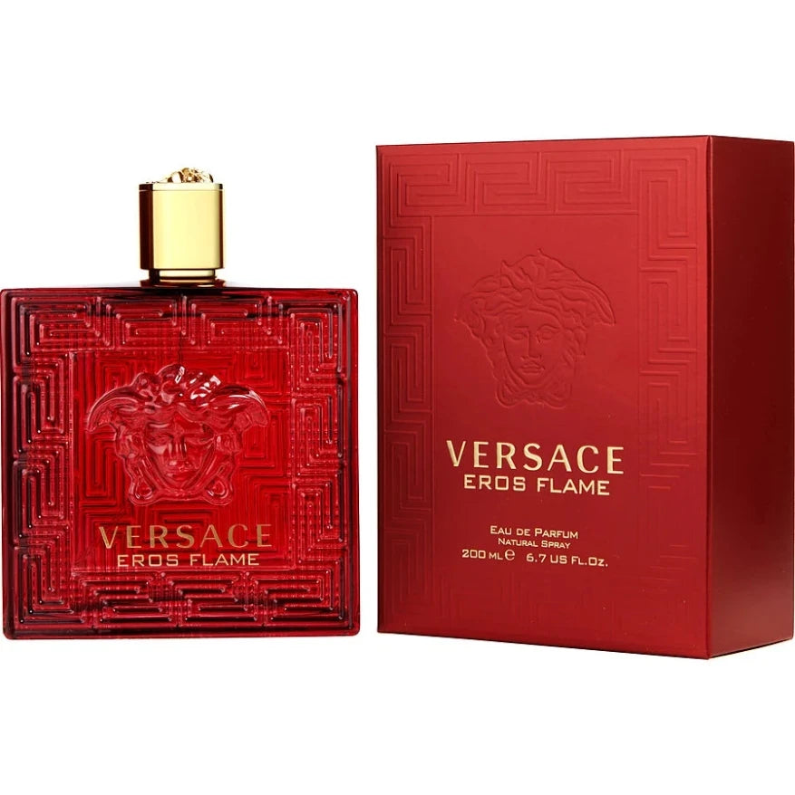 VERSACE EROS FLAME Aeros Red – 100ml/200ml Fresh & Long Lasting Fragrance for Men, Flaming Love Scent