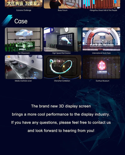 Hologram 3D Fan Projector | LED Advertising Display with Image & Video Support