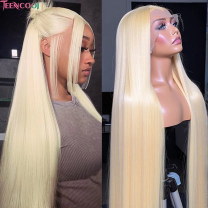 613 Blonde Lace Front Wig – 13x6 HD Transparent Lace Human Hair, Pre-Plucked with Baby Hair for Black Women