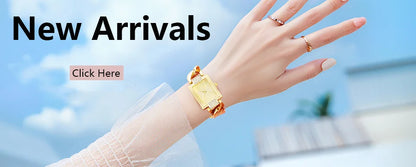 Luxury Women's Square Quartz Watch – Gold-Plated Stainless Steel Business Timepiece