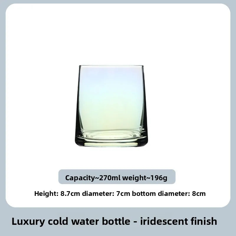 Aesthetic Glass Drinking Cup Set - Juice, Whiskey & Water Tumblers for Home, Hotels & Bulk Use