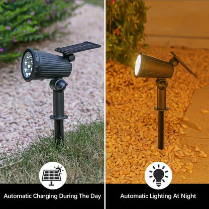 9 LED Solar Spotlights - IP65 Waterproof Adjustable Outdoor Lights for Garden, Backyard, Driveway & Patio Decor