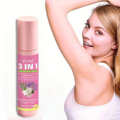 20g 3-in-1 Intimate Care Cream – 72 Hour Odor Control & Anti-Stickiness Deodorizing Balm for Underarms, Feet, Hands & Body, Unisex Formula