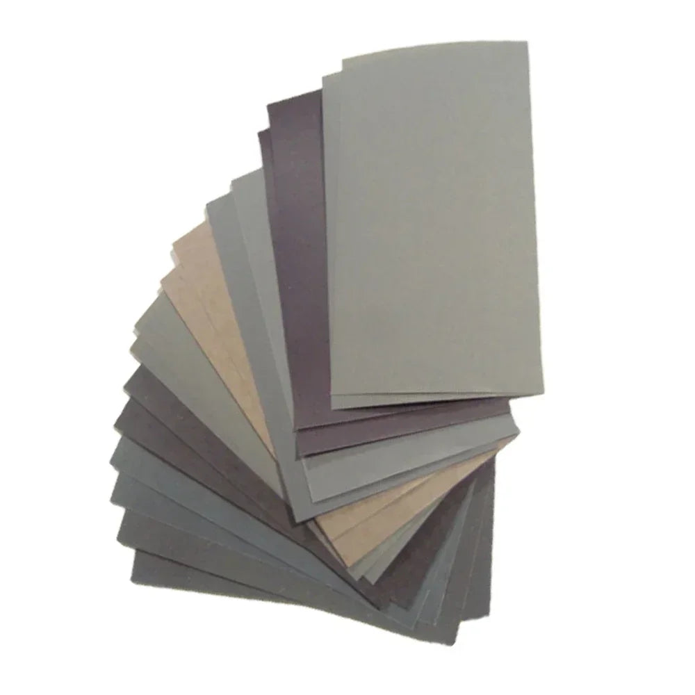 15PCS Sandpaper Set - 400-3000 Grit Wet & Dry Sanding Paper for Polishing, Smoothing & DIY Projects