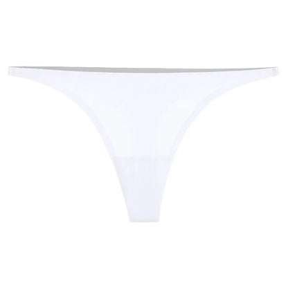 2024 Seamless Ice Silk Panties for Women – Soft, Thin Thongs, Satin Bikini String Underwear