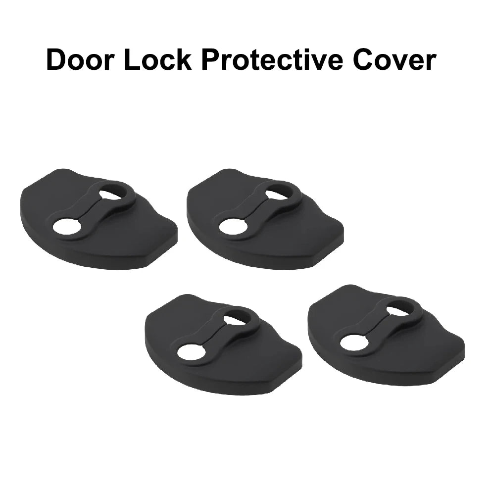 Tesla Model 3/Y Juniper & Highland 2019–2026 Door Lock Limiter Protector - ABS Door Stopper and Latch Guard Cover Kit