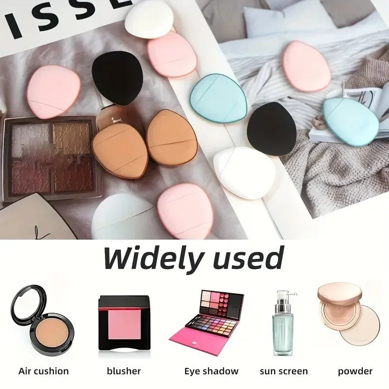 5/10Pcs Mini Finger Puff Foundation Sponge Set for BB Cream, Concealer & Powder - Makeup Applicator Tools