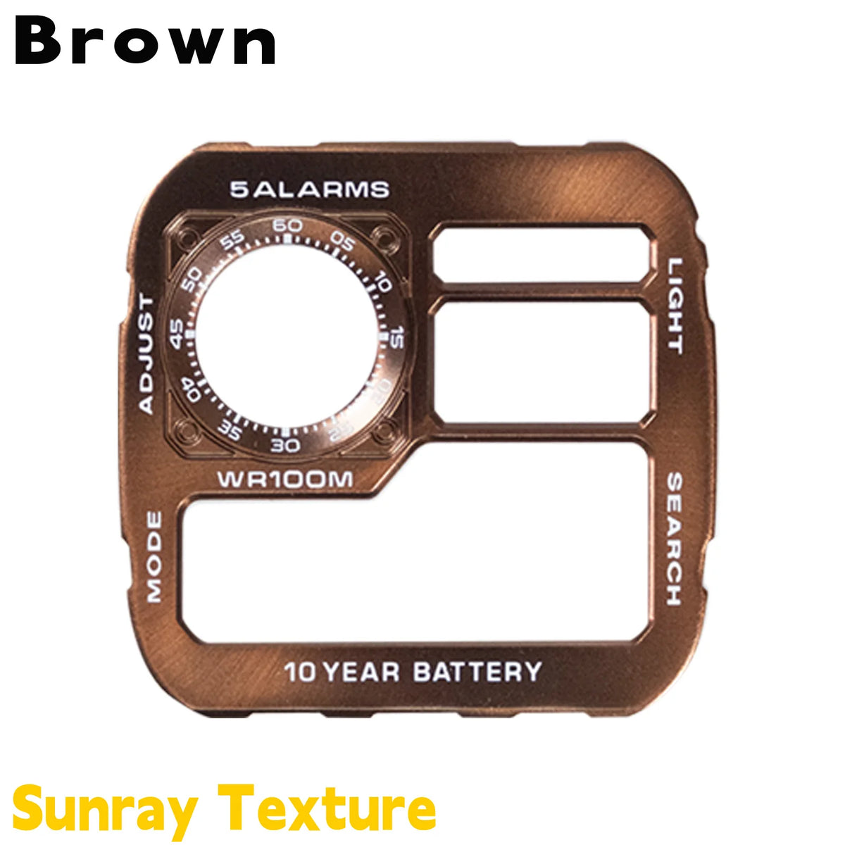 Casio AE1200 Watch Dial Mod - Copper Sunray Texture Faceplate Replacement Accessory