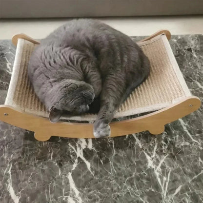 Wooden Cat Scratching Board – Wear-Resistant Scratch Post and Recliner Toy | Durable Cat Scratcher