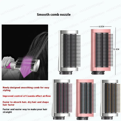 Hair Styler Nozzle for Dyson Airwrap HS01/HS05 – Multi Hair Curler & Smoothing Brush Accessory