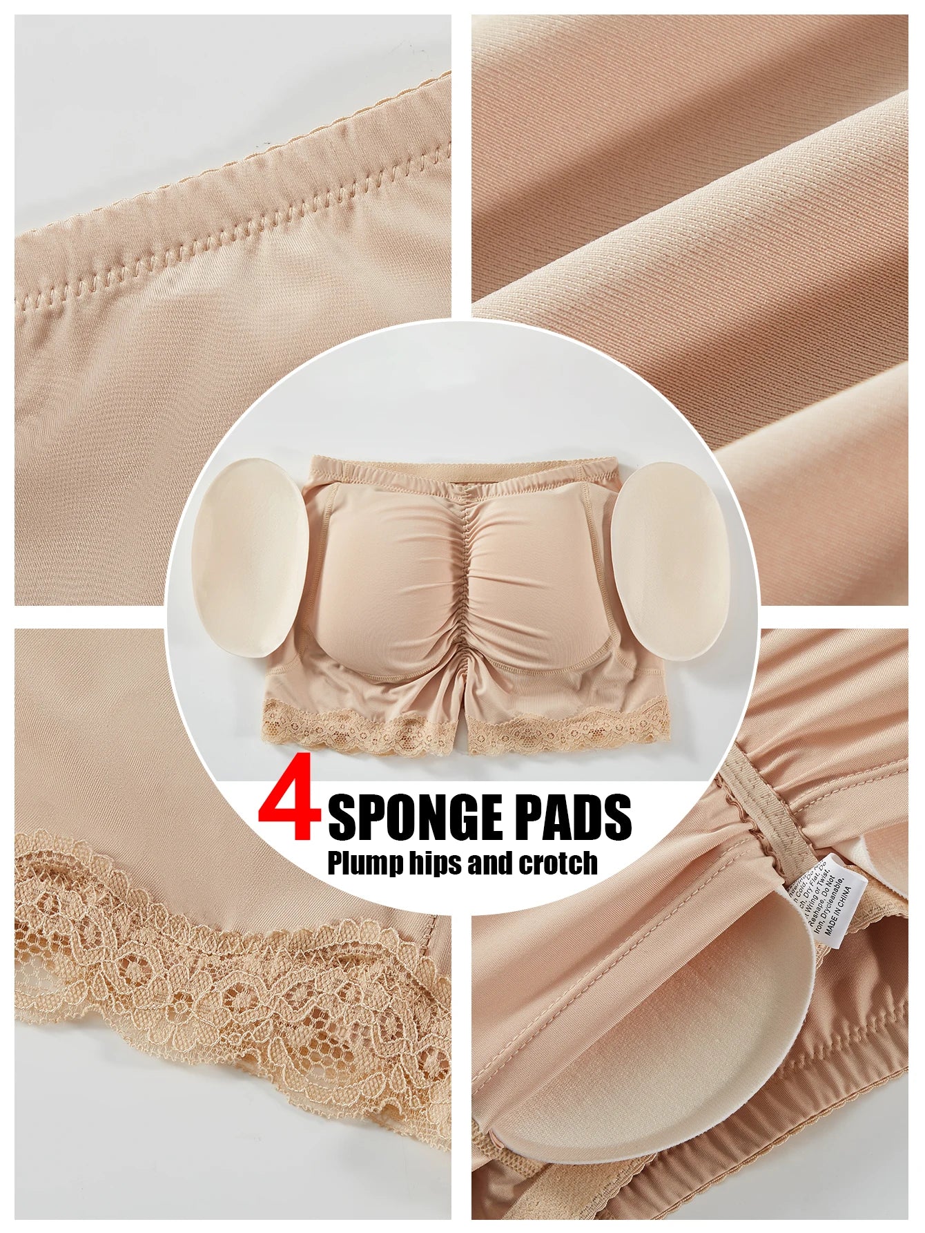 Women’s Body Shaper Panties – Padded Butt Lifter & Hip Enhancer Shapewear Briefs