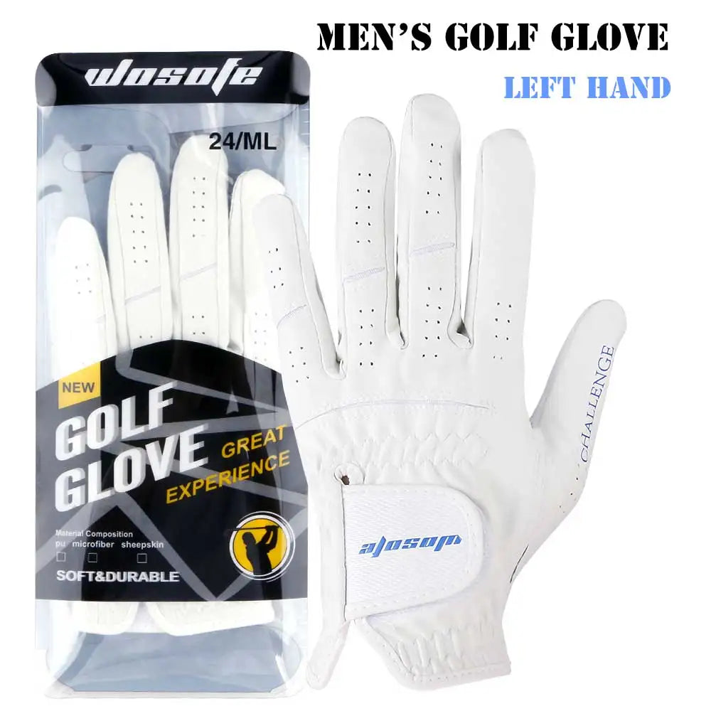 Men’s Left Hand Golf Glove – Anti-Slip Nanoscale Cloth with Breathable Airholes, All-Weather Fit
