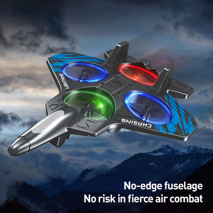 E72 Foam Stunt Aircraft Drone – High-Performance 360° Flip UAV with LED Lights, Fixed Height Hover Remote Control Fighter Toy