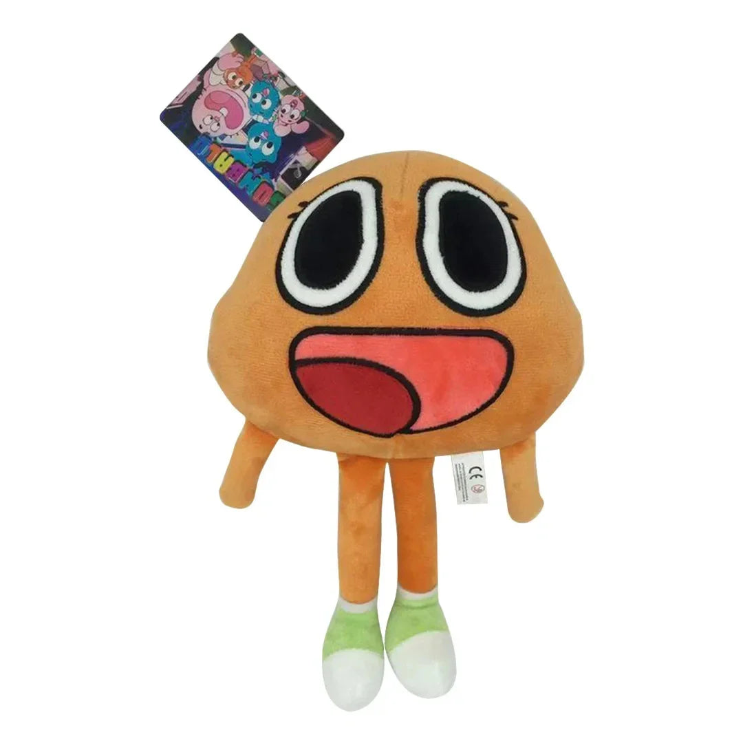 25cm Miniko Plush Toys – Gumball Cartoon Characters Darwin & Anais Stuffed Cat & Bunny for Kids Birthday Gifts