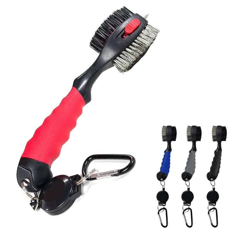 Golf Club Brush – 2-Sided Groove Cleaner Kit for Putter, Wedge & Ball, Golf Accessories
