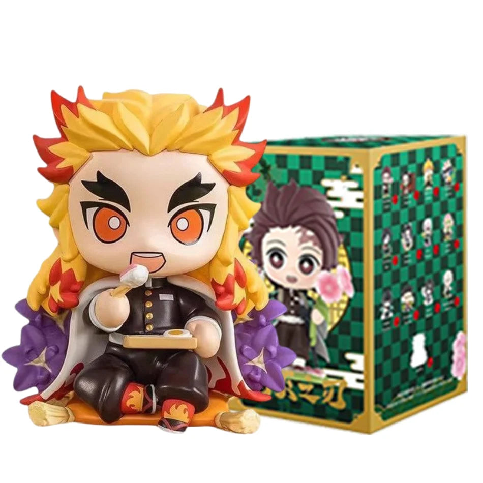 Anime Demon Slayer Blind Box Figures — 1-12pcs Tanjiro & Nezuko PVC Model Ornaments, Kids Christmas & Halloween Gift