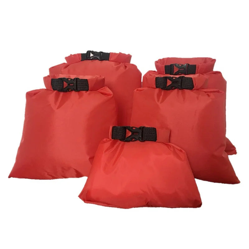 5-Piece Waterproof Dry Bag Set - Outdoor Storage Sacks for Camping, Hiking, Swimming, Rafting & Kayaking