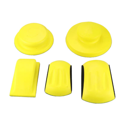 PU Foam Sanding Disc Holder: Sandpaper Backing Polishing Pad Hand Grinding Block