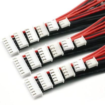 10pcs Lipo Battery Balance Charger Cables – 1S to 8S, IMAX B6 Connector, 30/20/15/10cm Single Head Wire
