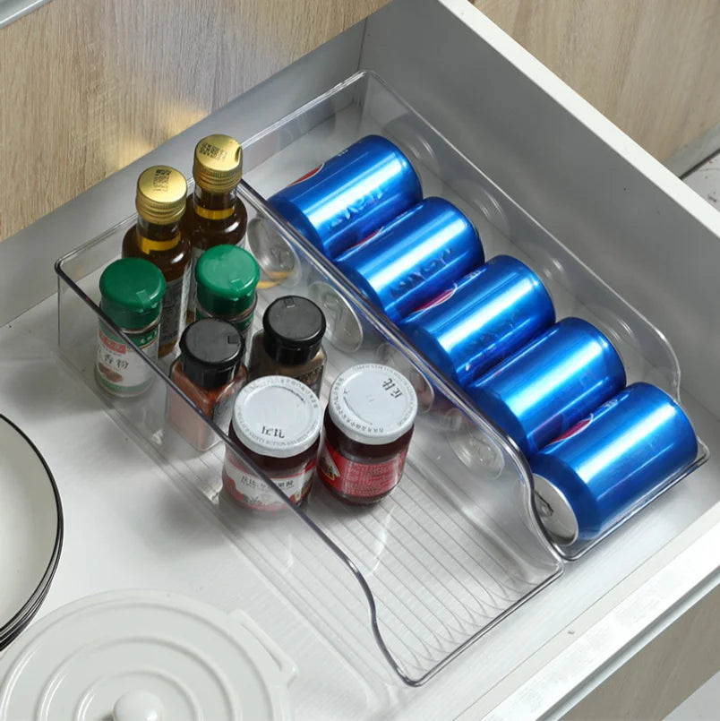 Kitchen Storage Can Dispensers – Soda & Food Can Organizer for Refrigerator & Freezer