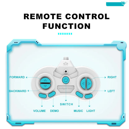 Ebo Rechargeable RC Robot Toy – Remote Control Robot with Music & LED Eyes, Fun Gift for Boys & Girls