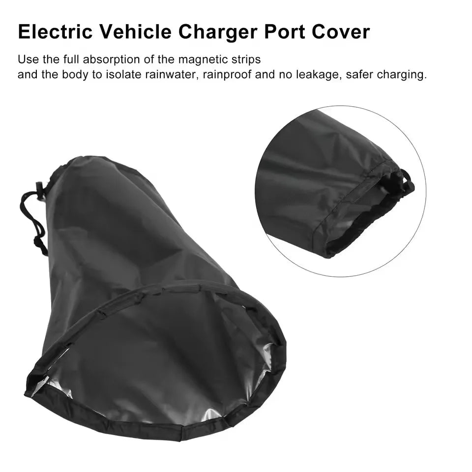 Weatherproof EV Charging Port Cover – Waterproof, Dustproof, Sun-Resistant Magnetic Protector for Electric Cars