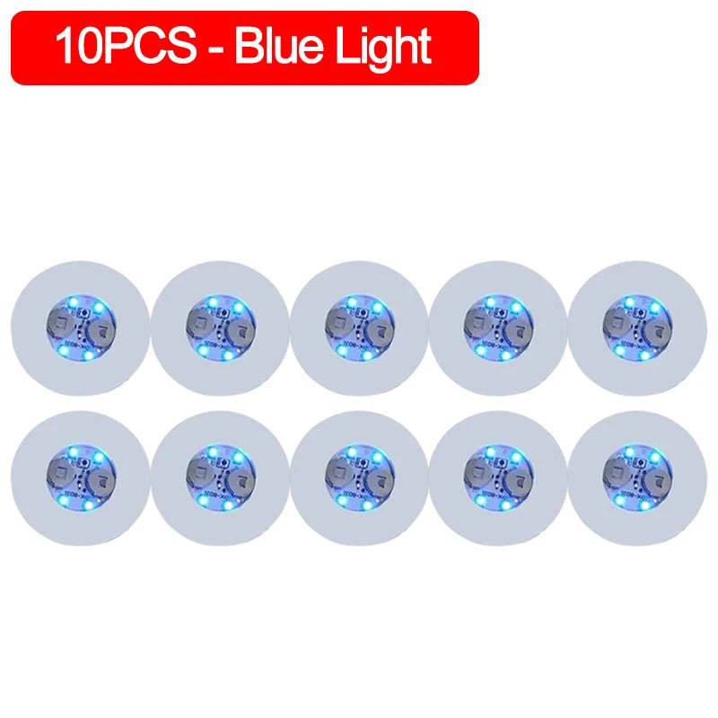 LED Coaster Sticker – Battery-Powered Luminous Glass & Bottle Pads for Bars, Parties, and Drink Decor