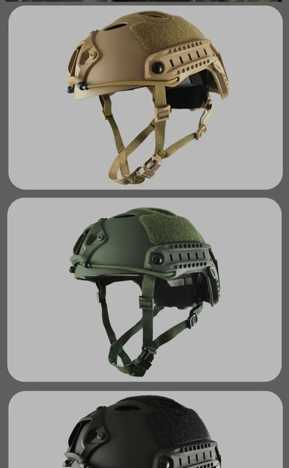 FAST Tactical Airsoft Helmet – Thickened ABS MH Helmet for Outdoor CS, PJ Air Gun Shooting Protective Gear