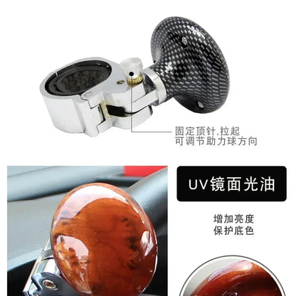 Car Steering Wheel Spinner Knob — Power Handle Grip for Easy Turning & Control