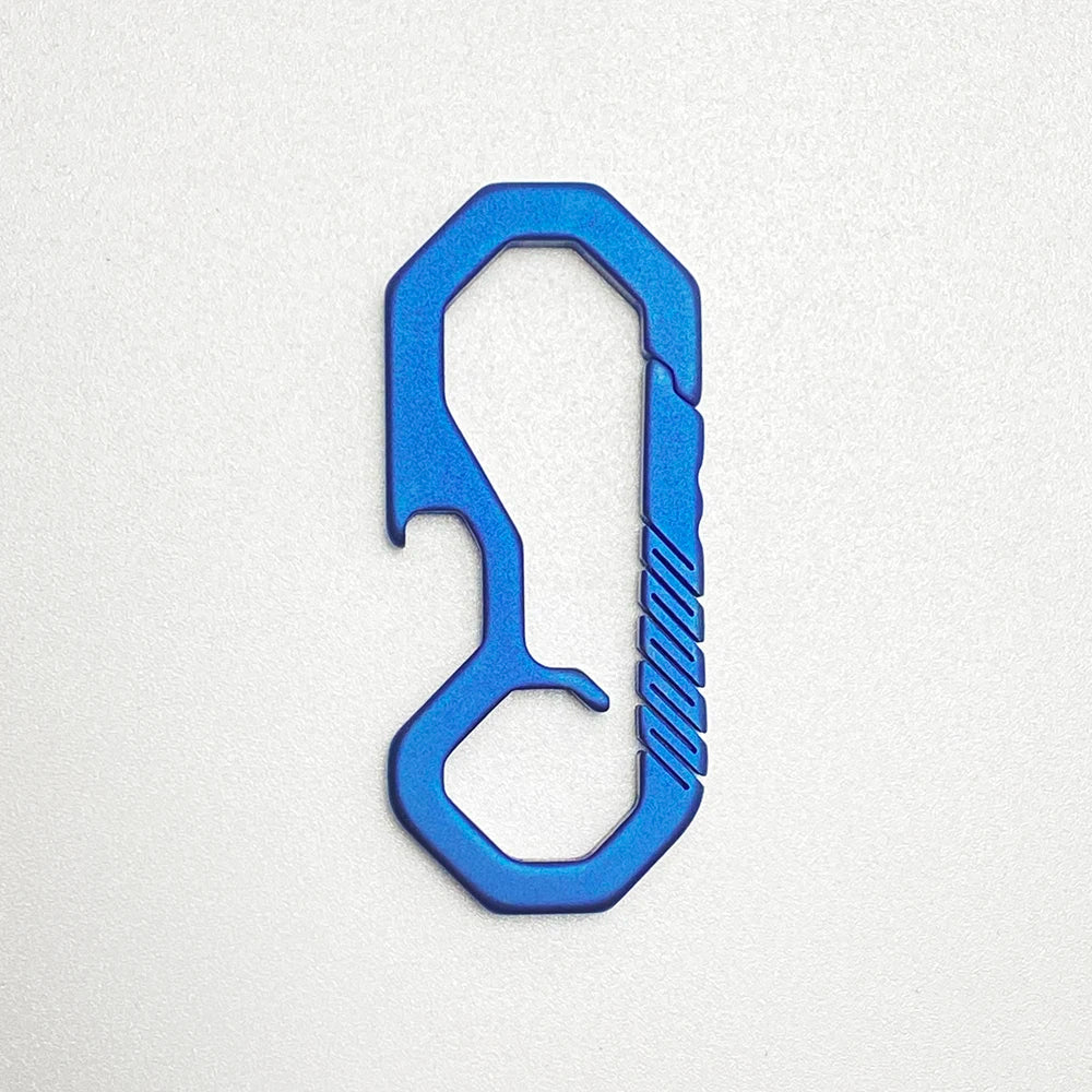 Titanium Key Chain - Lightweight Men’s EDC Quickdraw Carabiner Buckle Key Ring Outdoor Tool