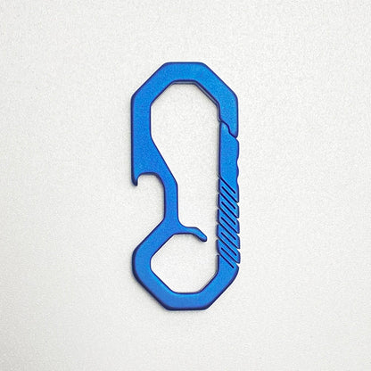 Titanium Key Chain - Lightweight Men’s EDC Quickdraw Carabiner Buckle Key Ring Outdoor Tool