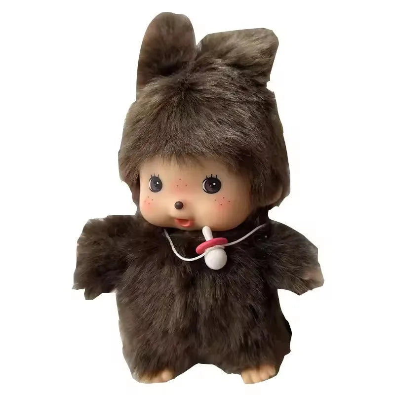 15cm DIY Monkey Plush Doll – Kawaii Dress-Up Pendant for Schoolbag, Cute Christmas & Children’s Gift