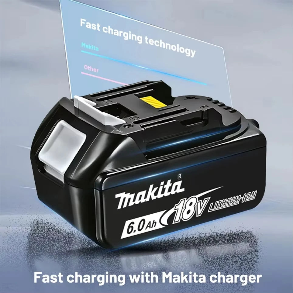 100% Original Makita 18V Lithium Battery – 6Ah/5Ah/3Ah Compatible with DTW700, DDF487, DTD173, DGA404, HR140D, DJV182 Tools