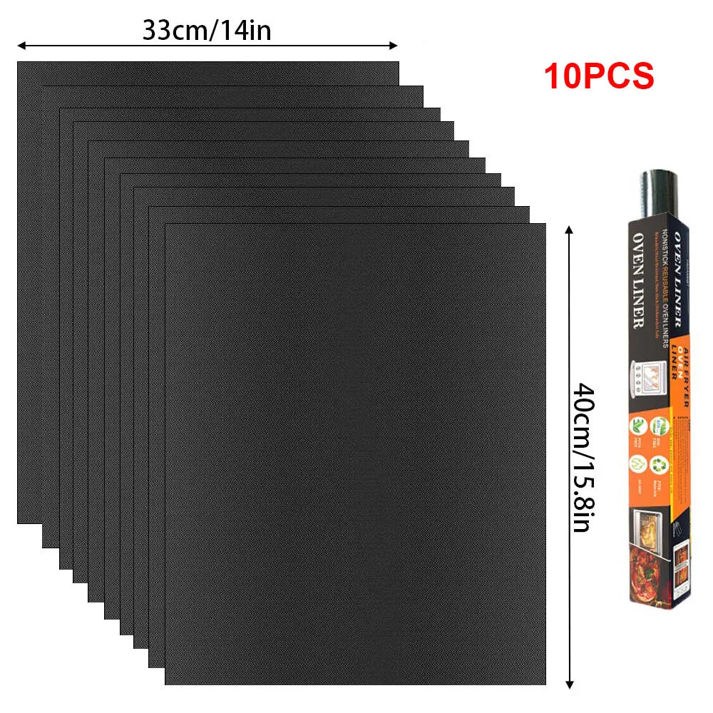 60x40cm Non-Stick BBQ Grill Mat - Heat Resistant Reusable Baking Sheet for Easy Cooking, Grilling & Outdoor Barbecue