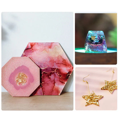 500/1000ml AB Epoxy Resin Glue Set – 1:1 High Adhesive Crystal Clear Resin for Jewelry Making & DIY Crafts