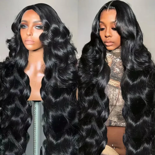 13x4 HD Lace Frontal Wig – 13x6 Lace Front Human Hair Wig for Black Women, 16-36 Inch Body Wave Brazilian Hair Wig