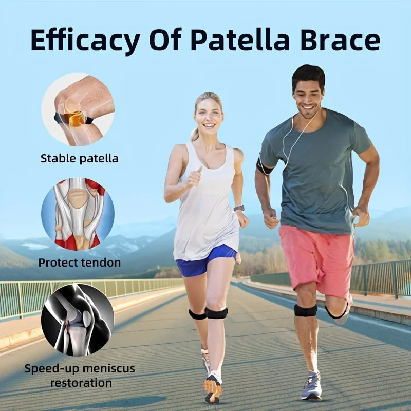 Basketball Knee Pad with Patellar Tendon Support — Adjustable Shock-Absorbing Compression Sleeve