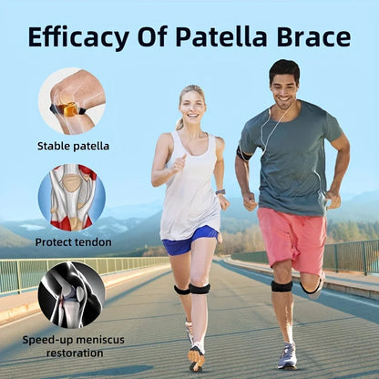 Basketball Knee Pad with Patellar Tendon Support — Adjustable Shock-Absorbing Compression Sleeve