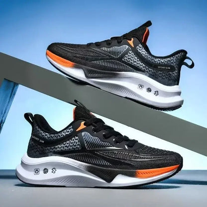 Men’s Summer Running Shoes – Cushioned Fitness Sneakers for Middle School Students & Sports Training